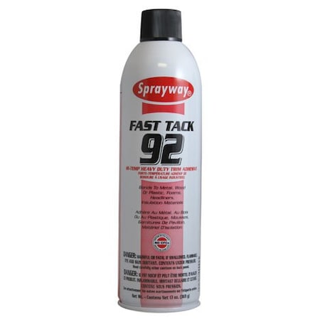 Fast Tack 92 Hi-Temp Heavy Duty Trim Adhesive, 20oz, 12PK